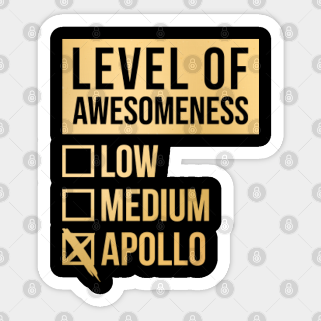 Apollo Name Apollo Name Sticker TeePublic